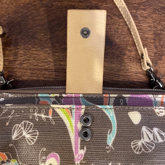 Sakroots | Slate Songbird Artist Circle Crossbody Clutch Purse-NWOT - Picture 9 of 16